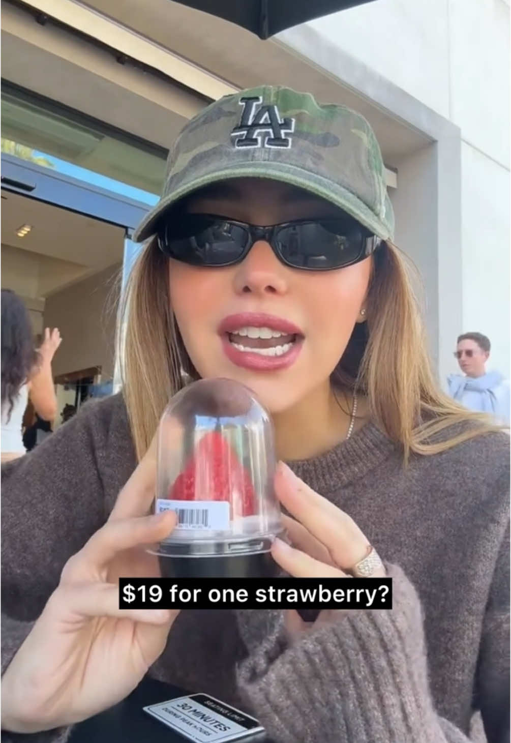 Would you pay $19 for a single strawberry? 🍓🤷🏽‍♂️
With @alyssaantocii #fyp #foryou #strawberry #erewhon #expensive 