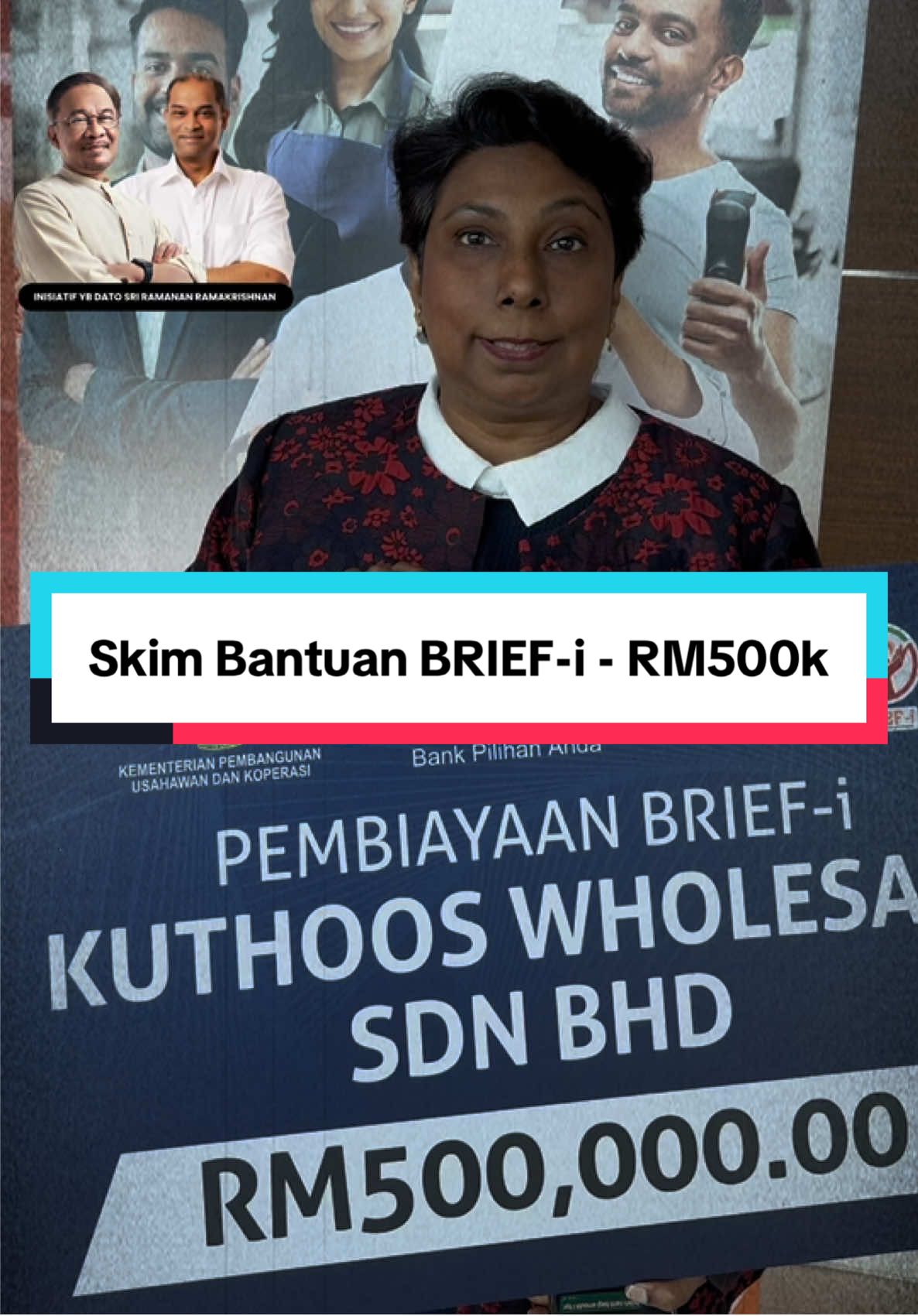 🎙️Testimonial Penerima Majlis Penyerahan Cek Cura BRIEF-i pada: 25/02/2025. Lokasi: Selangor Nama Penerima: Kuthoos Wholesale Sdn Bhd Jenis Perniagaan: Peruncitan Jumlah Cek: RM500,000.00 #fyp #fypage #fyppppppppppppppppppppppp #indiantiktok #Ramanan❤️4Indian #indian #grant #malaysiamadani #pmx #bantuankerajaan #fypシ゚viral #DSAI #CapCut @Anwar Ibrahim @Ramanan Ramakrishnan @Datuk Anbumani Balan @CAPTSEGAR @Gobind Singh Deo 