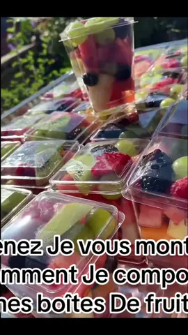 Comment je compose mes gamelles de fruits #fruits #fruitsalad #saladedefruits #breakfast 