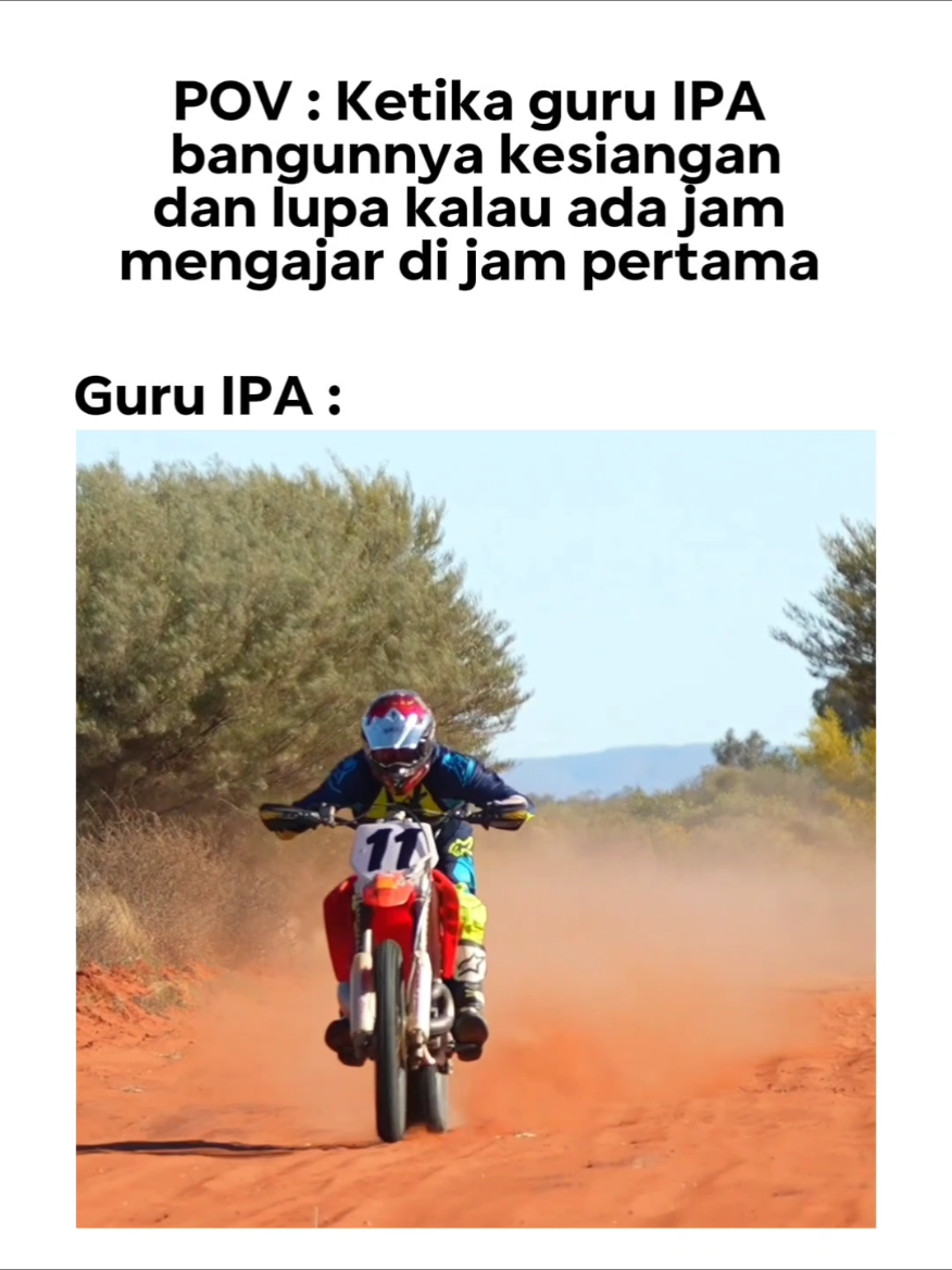 Bagian 6 | Mau kesiangan  kayak gimana pun, guru ipa tetap masuk njirrr 🤣😂 #fyp #foryou #4u #guruipa #lucu #meme #banjir #foryoupage #masukberandafyp #ngakak