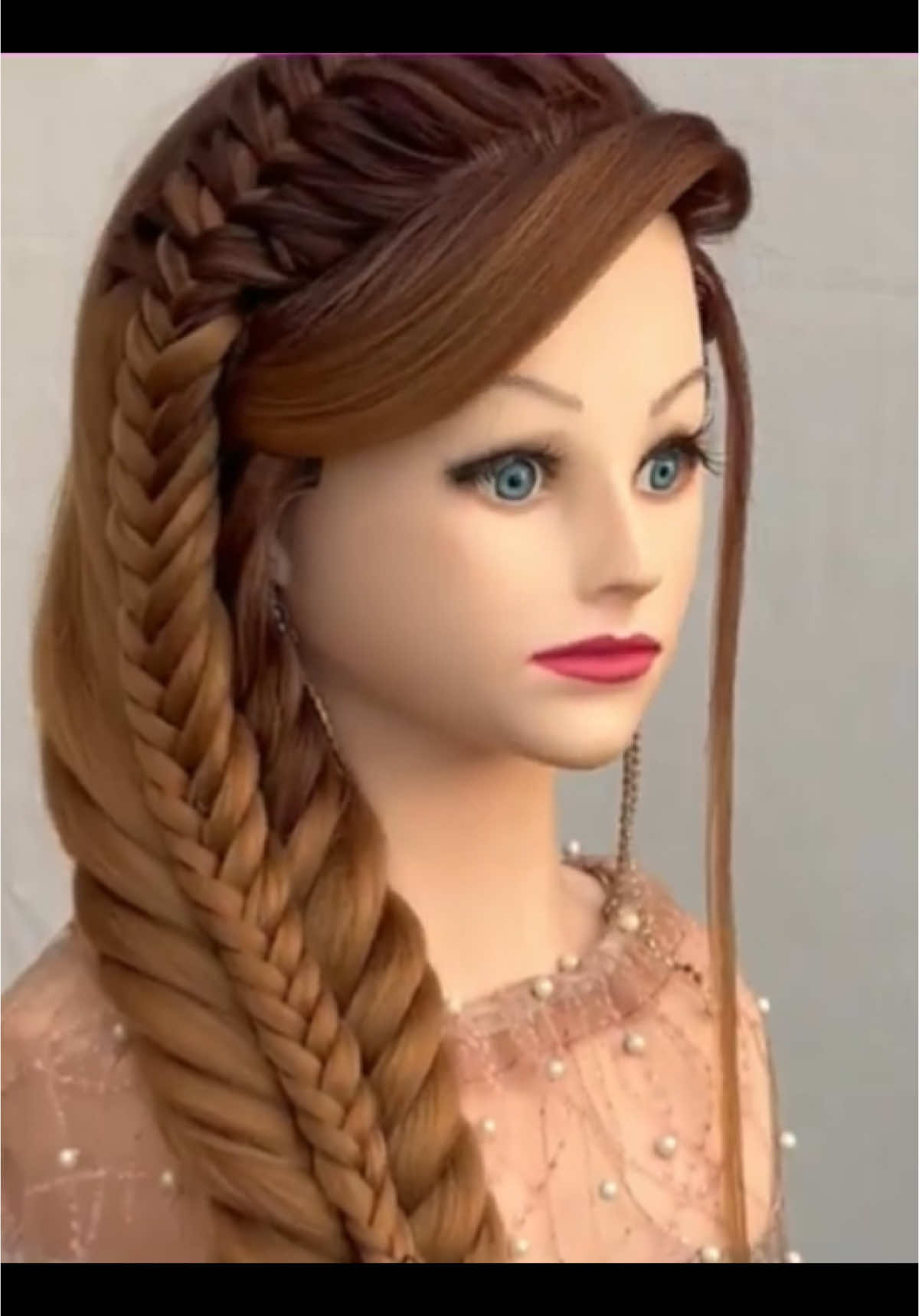 Bridal hairstyles for long hair #foryoupage❤️❤️ #girls #openhairstyle #nikah #happy #watchtillend #mehndibride #tutorial #videoviral #hairstylist 