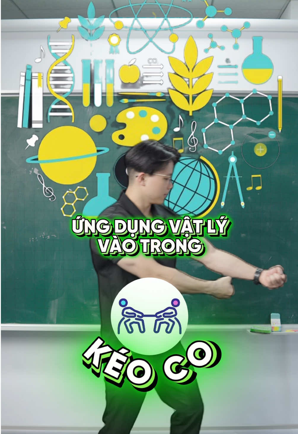 Ứng dụng Vật Lí vào trong bộ môn kéo co #lopvatlyanhnang #physics #LearnOnTikTok 