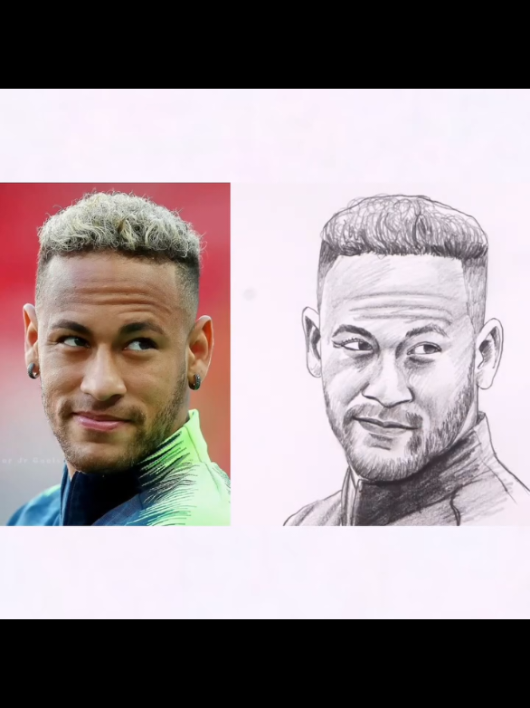 How To Draw a neymer ✏️ . . . #footballtiktok #neymar #howtodraw #pencildrawing #drawingprocess #drawingtutorial #artistsoftiktok #drawingchallenge 