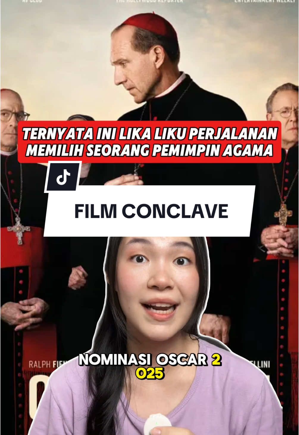 Film semenegangkan ini tapi masih bisa bikin ketawa juga didalamnya 😁🔥 wajib nonton! #tiktoktainment #serunyaditiktok #bahastontonan #filmbioskop #filmconclave #conclave #conclave2025 #oscars2025 #ralphfiennes #paus #katolik #vatikan #rekomendasifilm #reviewfilm #reviewfilmconclave #thrillermovie #bafta #tiktokpartner 