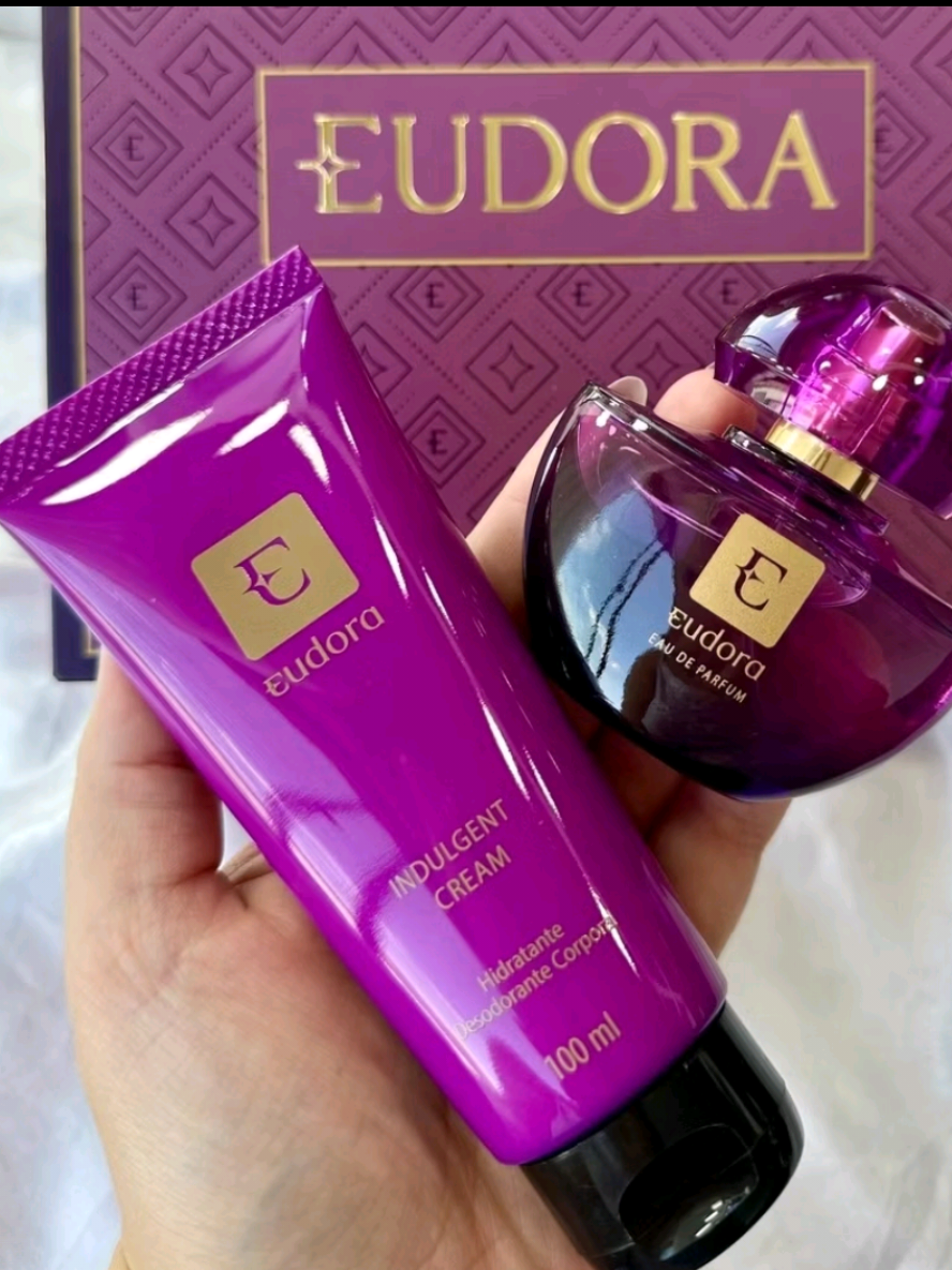 Presente Eudora Roxo Eau de Parfum. Perfume 35ml + Hidratante 100ml. #presente #presenteeudora #diadasmaes #prontaentrega #foryoupage 