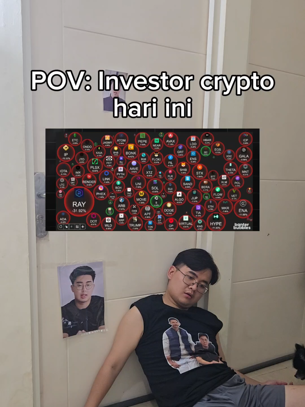 Kondisi semua investor crypto saat ini 😭😭 @timothyronaldofficial @kalimasada97  #crypto #cryptocurrency #timothy #timothyronald #akademicrypto #kalimasada #fypage 