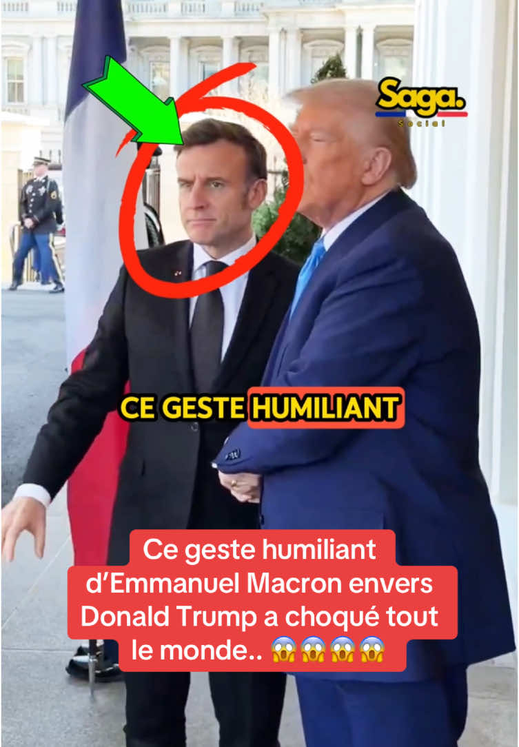 Ce geste humiliant d’Emmanuel Macron envers Donald Trump a choqué tout le monde ! 😱 #emmanuelmacron #donaldtrump 