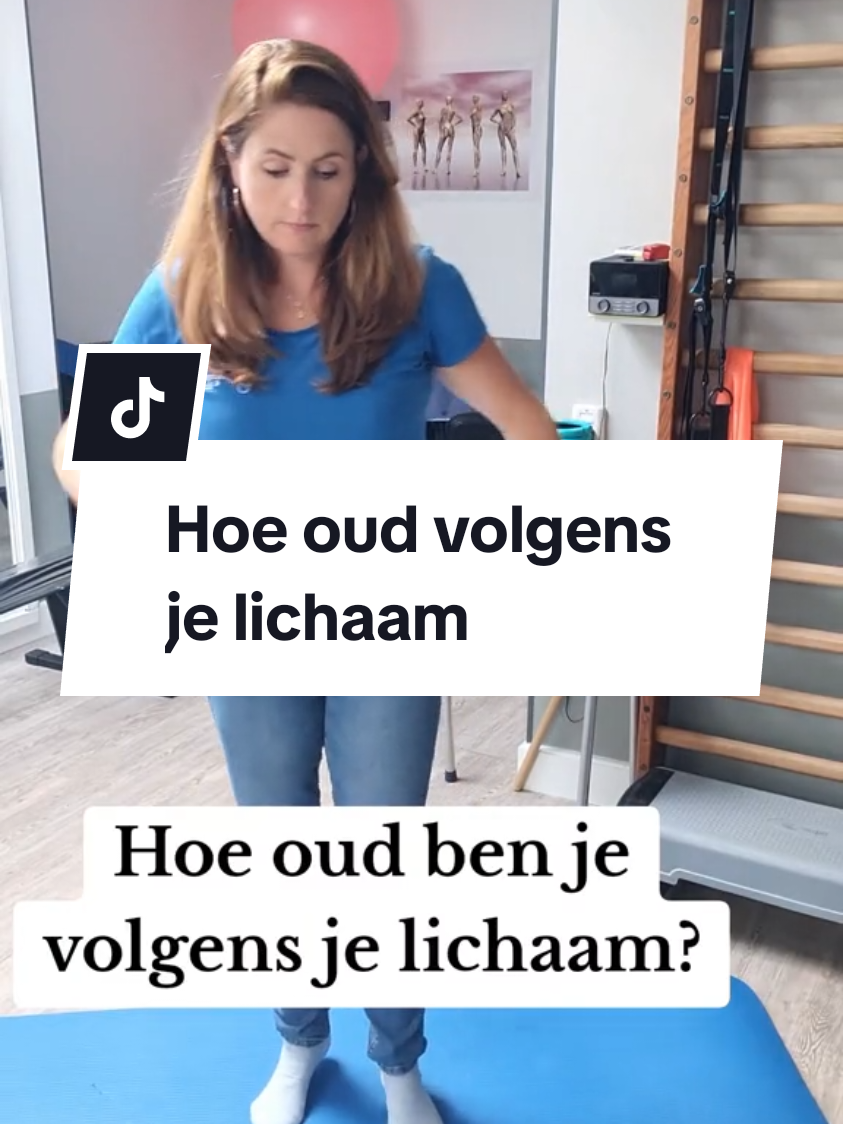 Hoe oud ben je volgens je lichaam? Dit is een grappig testje dat ik tegenkwam? Laat in de comments weten hoe oud je bent? :). #collab #fysio #evenwicht 