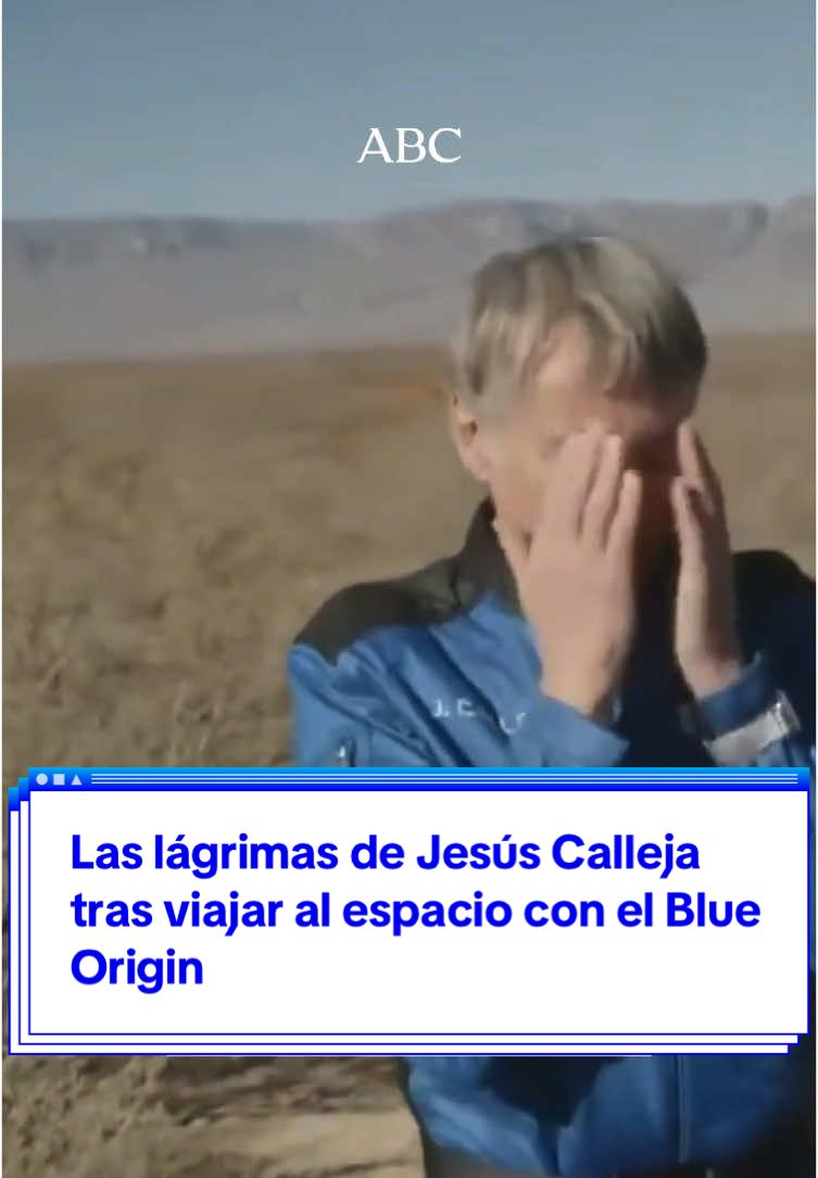 🥲 No ha podido contener las lágrimas. Jesús Calleja ha viajado al espacio en el cohete Blue Origin de Jeff Bezos. Tras 11 minutos de viaje y después de que todo haya salido bien ha hablado al tocar tierra y se ha emocionado. #JesusCalleja #CallejaEnElEspacio #BlueOrigin #cohete #capsule #rocket #space #espacio #viajeespacial #astronauta #newshepard 