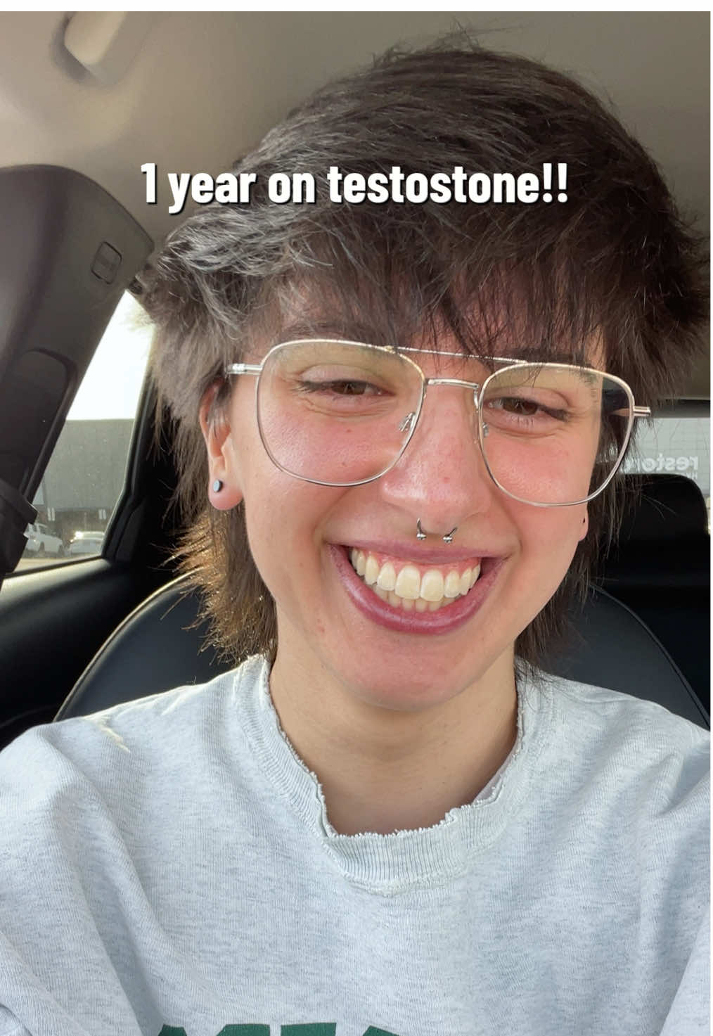 1 year down, a lifetime to go! :3 #ftm #transgender #transmasc #testosterone #tboy #voiceupdate #transpride #lgbtq #transman #deathbeforedetransition 