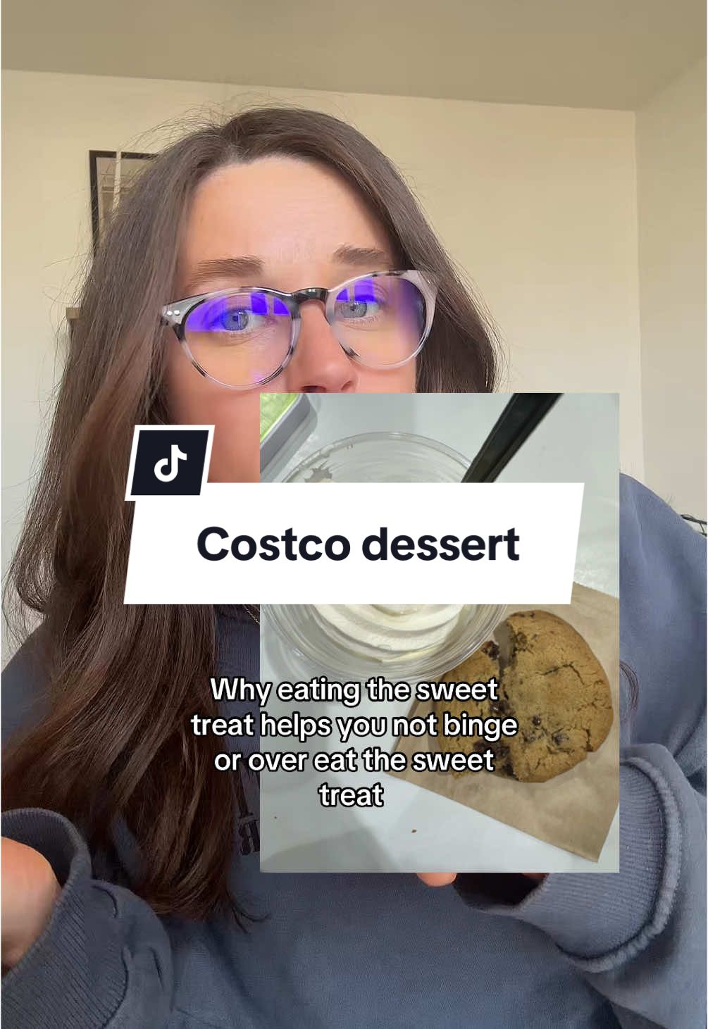 When you eat the dessert, the dessert becomes less special - this doesn’t mean you ONLY ever eat the dessert but the permission allows you to be a lot more mindful when deciding what actually sounds good to you and will make your body feel good #intuitiveeating #dietitian #nutritiontips #nutrition #binge 