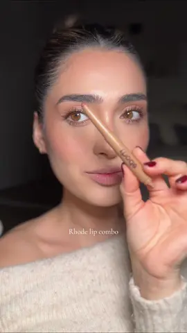 Rhode fav lip combo  🤎 peptide lip shape - lean + pocket blush - freckle  #makeup #makeuptutorial #lipliner #peptidelipshape #rhode #pocketblush #pocketblushrhode #blush #creatorsearchinsights #fyp #naturalmakeuplook 