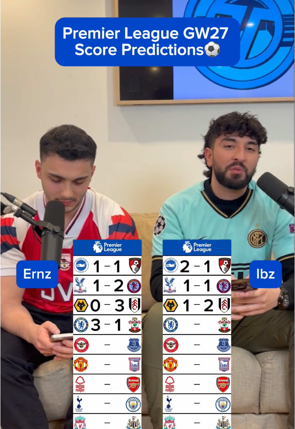 Premier League GW27 | 2024/25 Predictions ☝🏼⚽️ #PremierLeague #arsenal #liverpool #chelsea #predictions #manutd #premierleaguefootball #premierleaguepredictions #prediction #epl #football #fyp #footballpredictions #mancity