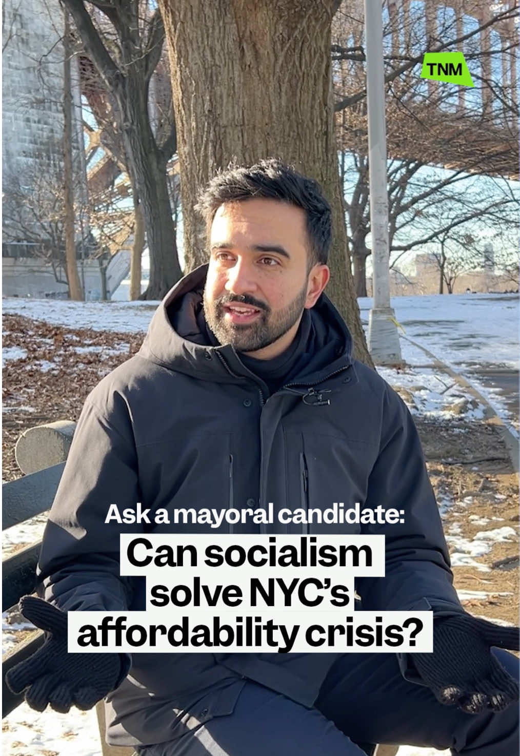 Socialism gets a bad rep. But NYC mayoral candidate @Zohran Mamdani is trying to change that. He's a firm believer that socialism is the winning strategy to tackle the affordability crisis in New York. TNM’s @aki ❤️‍🔥🎖️ sat down to ask Zohran: how does he plan to get more New Yorkers on board? #bernie #socialism #ericadams #politics #nyc #queens 