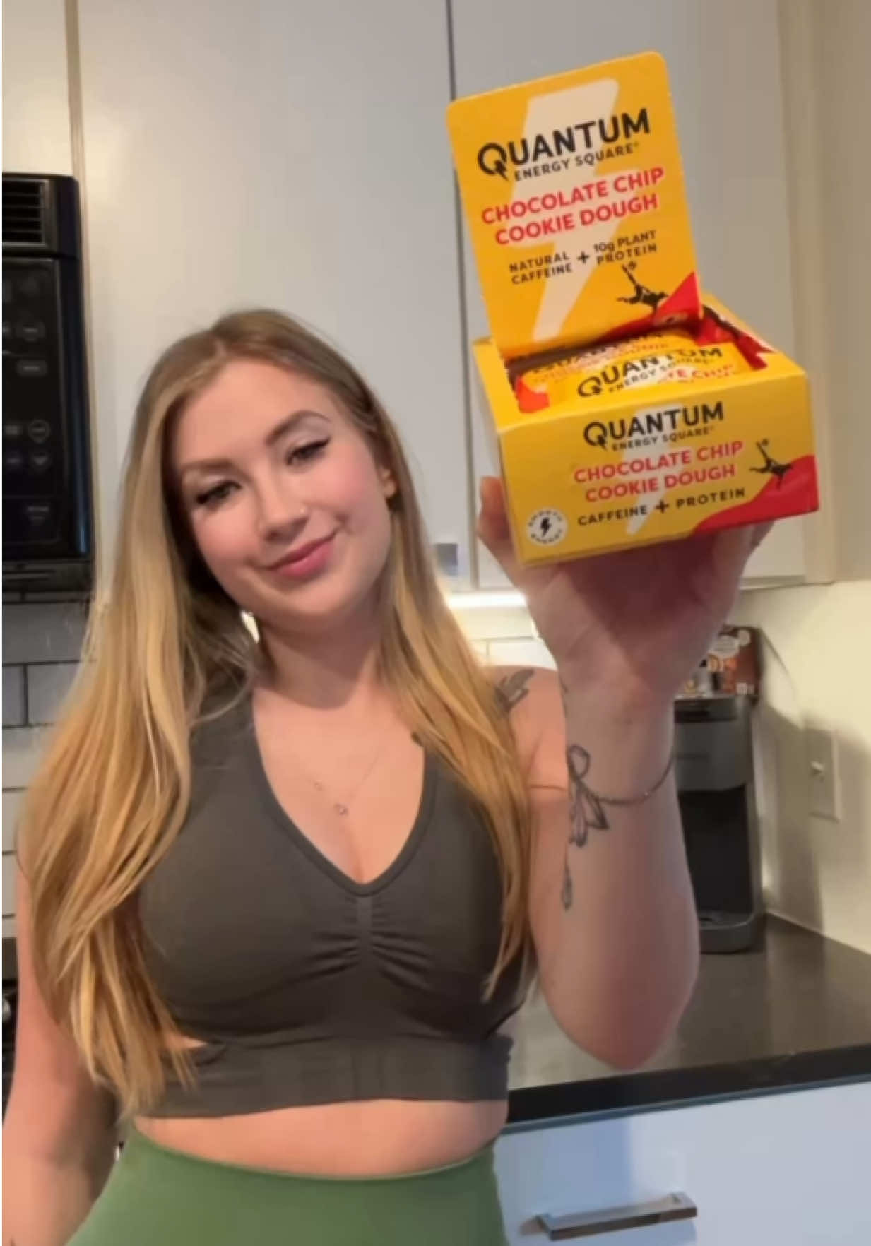 gifted by Quantum Energy Square  Not the ending I wanted 😂 but I can confirm these bars give you energy bc I laid in bed after and my heart was goinnngggg @quantumsquares #gooodenergy #energybar #preworkout #quantumsquares #workout #Running 