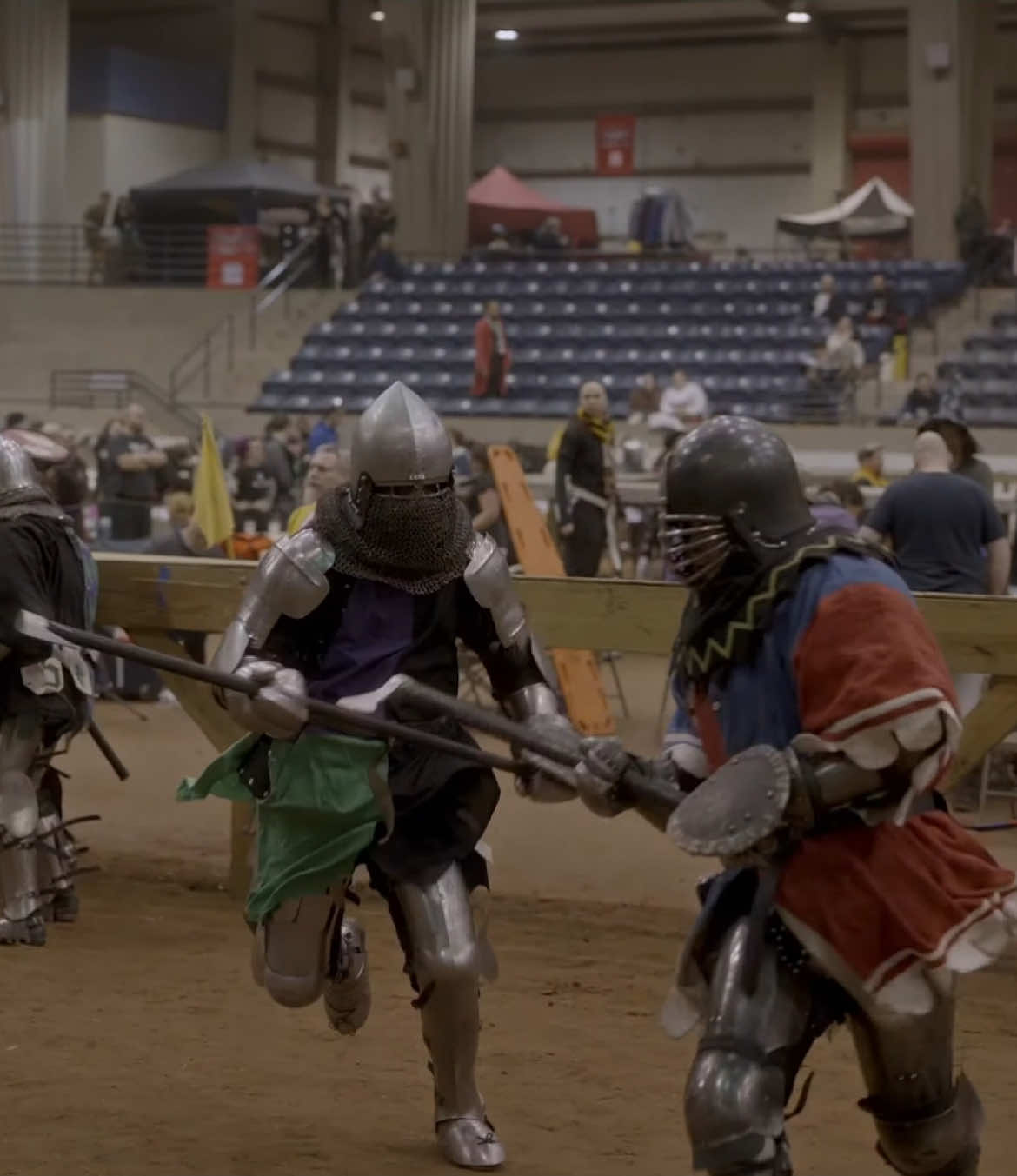 Buhurt Melee ⚔️💪 A historical battle reenactment inspired by medieval traditions. This is a controlled performance by experienced participants, showcasing skill and strategy in a competitive setting. If you want to see the full fight, watch Timothy Hines on YouTube 💪  #knight #medieval #medievaltiktok #buhurt #fyp #viralvideos 