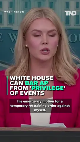 A Federal judge declined the restoration of the Associated Press's access to some of President Donald Trump's events and left it to the White House to decide. Read more by clicking the link in the bio. #whitehousepresssecretary #ap #donaldtrump #politics #news