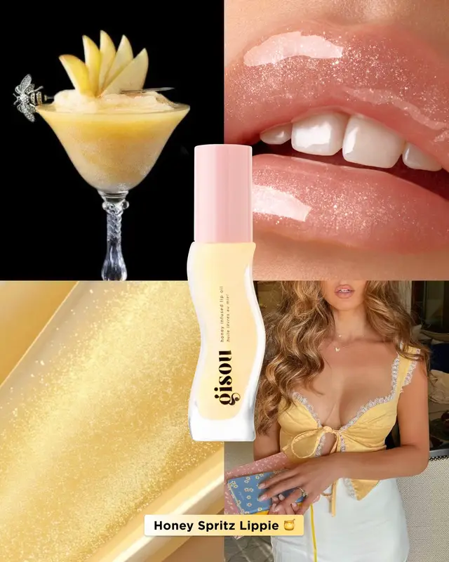 If lippies were drinks… Which one would you order? 🍸🫦 #gisou #honeyinfused #haircare #lipoil 