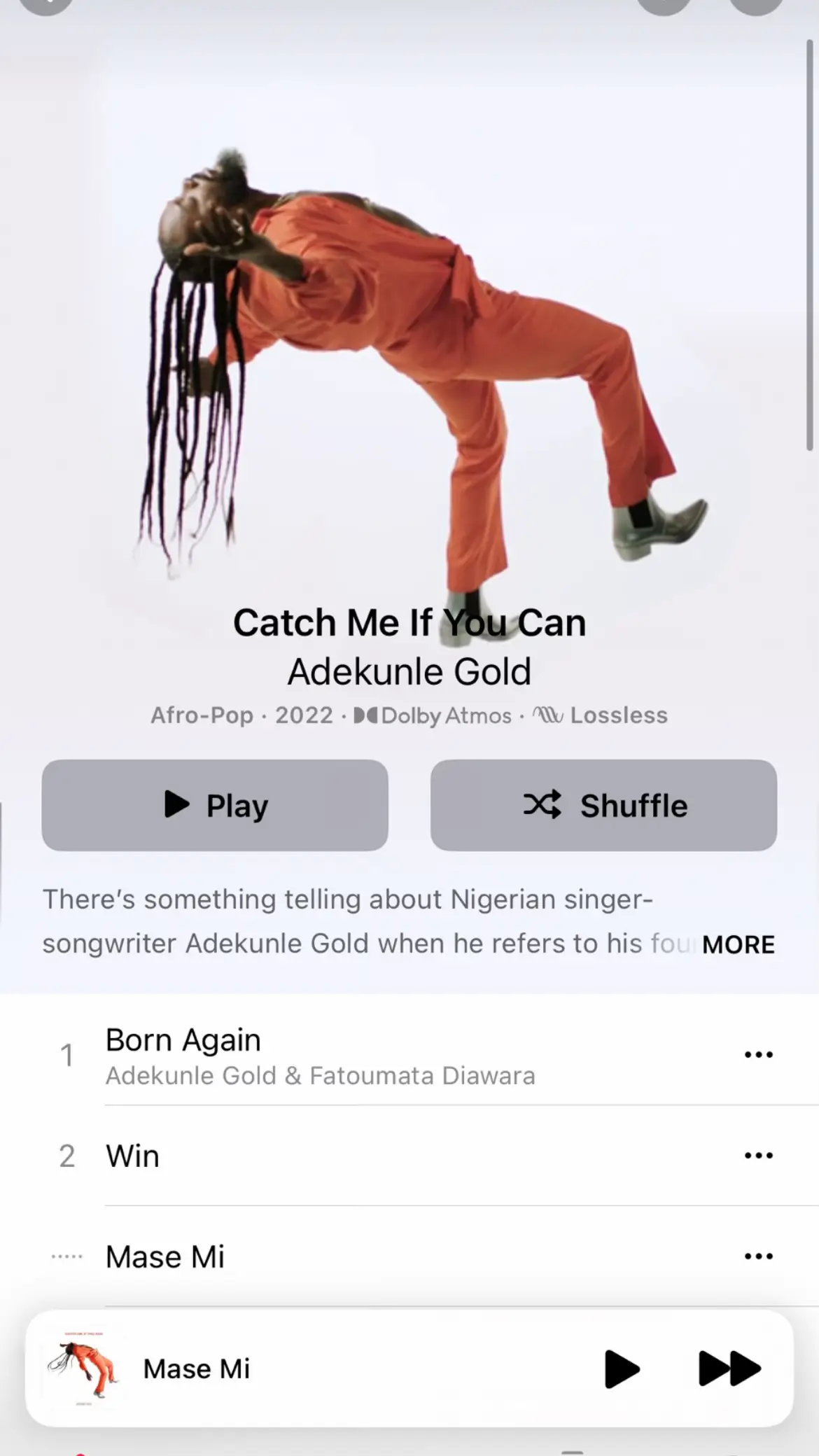 This album healed me 2022 fr fr adekunle gold is so so good!! His turnaround was crazy! #ayolovesmusic #afrobeats #fyp #fypp #afrobeatsmusic #adekunlegold #catchifyoucan 