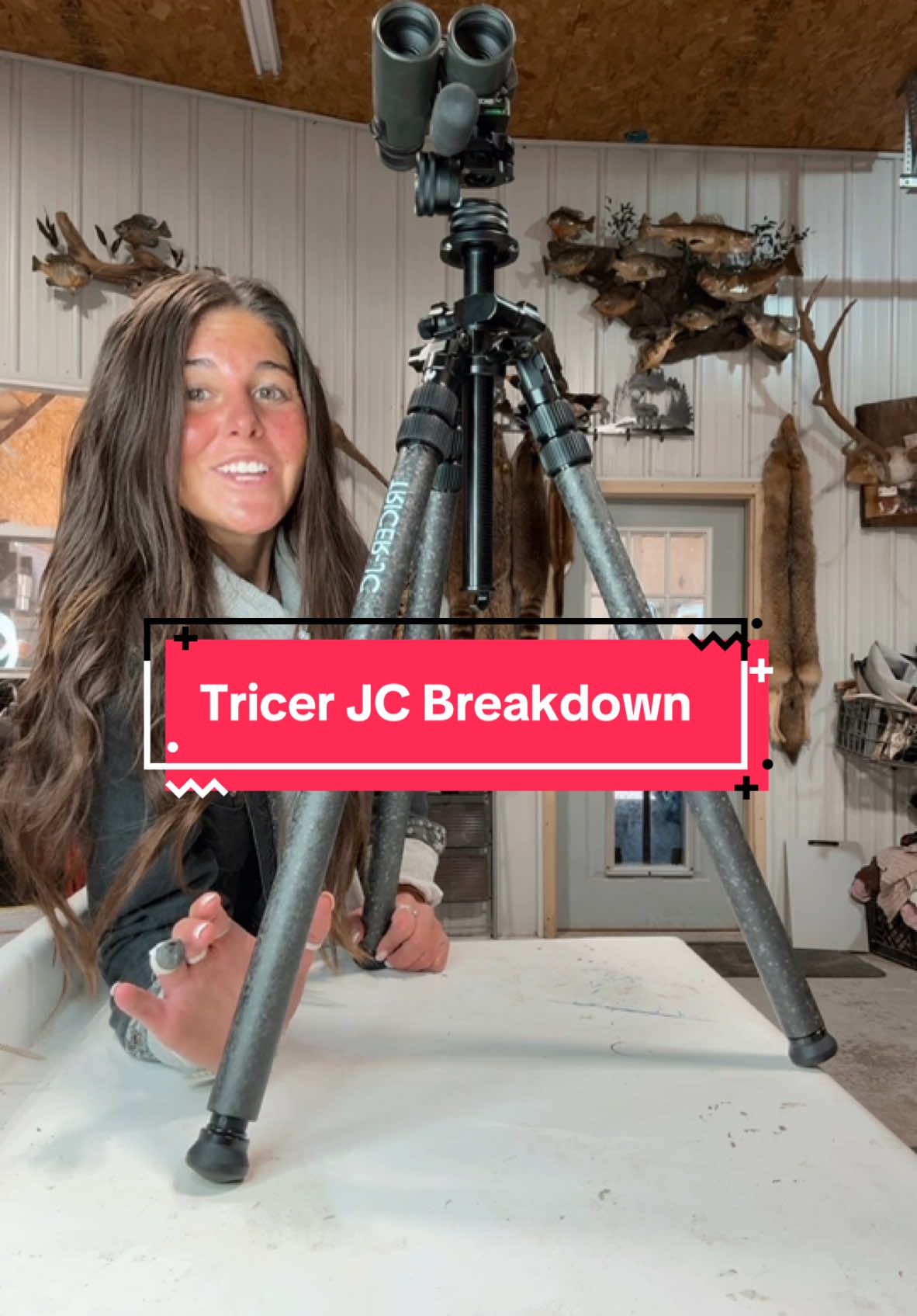 Honest review | Discount Code DANIELLE10 - - The Tricer JC is by far one of the most advanced glassing tripod I’ve ever used. When it comes to glassing from the truck or utv, the steel inserts allow significant stability for heavier optics & having the ability to remove those and have a 3lb. backpacking tripod makes it all the better. The diveristy of the JC makes it a solid option for those who do a lot of hunting, guiding and/or traveling. I’m a huge fan of the side to side panning knob. It allows you to really slow down and glass smoothly. It’s especially helpful when taking video of moving game through your optics. Over all, 10/10. Your gear is an investment and this is a product I stand behind. 