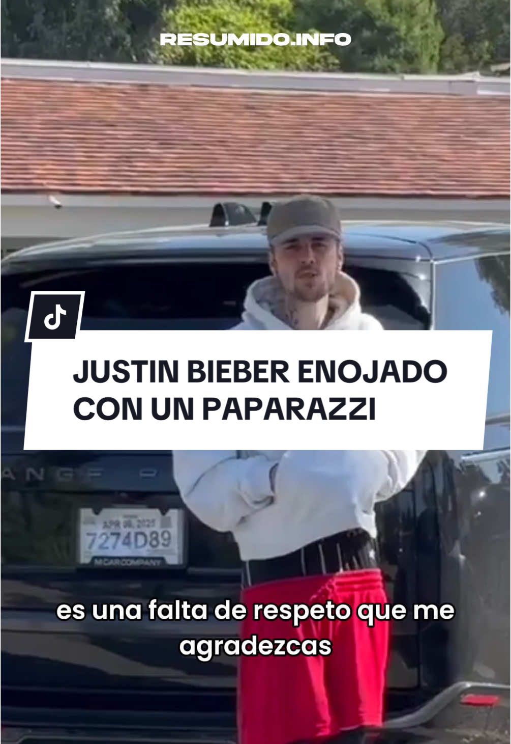 “Es una falta de respeto” Justin Bieber enojado con un paparazzi 📸 #justinbieber #paparazzi #enojo #justin #famoso
