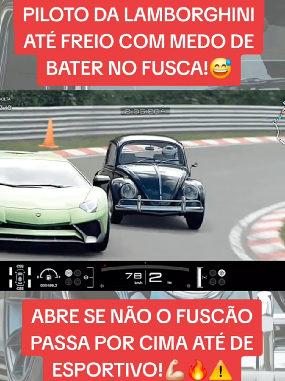 PILOTO DO FUSCA NA PRESSÃO NÃO SE INTIMIDOU AO SE DEPARAR COM UMA LAMBORGUINI A SUA FRENTE EM SEGUIDA DA FAROL PARA UM PODEROSO FORD GT, ALUCINADO ENFRENTA QUALQUER CARRO PELA FRENTE! #fusca #vwfusca #lamborghini #fordgt #gameplay #games #ps4 #gaming #corrida #ps5 #gamesnotiktok #fuscabrasil 