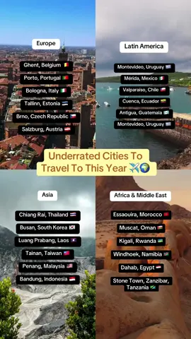 If you want to try traveling to lesser known destinations, consider some of these spots! 👉 Travel Tips: ✔️ Talk to locals for authentic recommendations. ✔️ Visit local markets for authentic meals at better prices. ✔️ Try free walking tours to discover hidden spots and local secrets. ✔️ Use public transport or walk—it’s affordable and gives you a local perspective. ✔️ Ask locals for their favorite restaurants or hidden viewpoints. #underrateddestination #travelideas #tripguide #hiddengem 