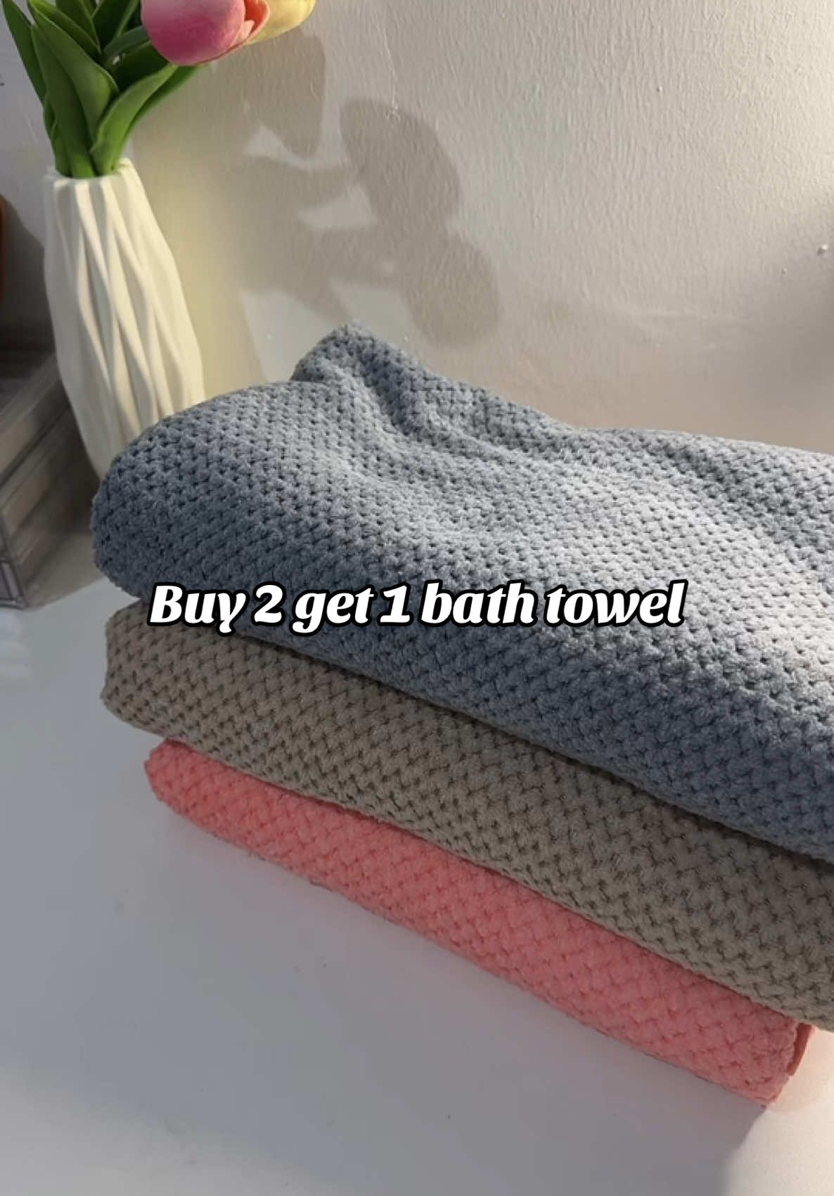 Affordable bath towel #bathtowel #absorbenttowel #japanesetowel #fyp 