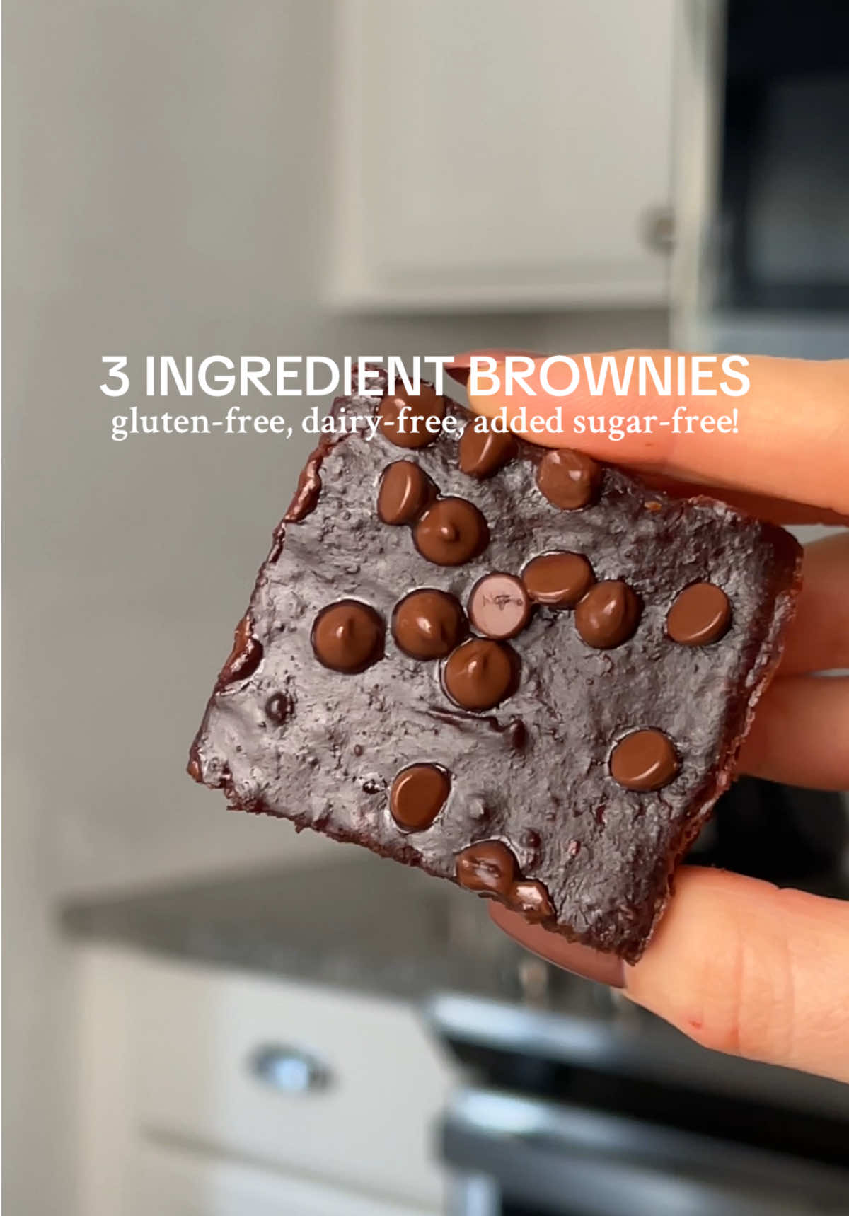 fudgy, chocolatey, and made with just 3 simple ingredients! these healthy brownies are gluten-free, dairy-free, egg-free, & naturally sweetened - perfect for a quick and healthy sweet treat. full recipe’s on samdoesherbest.com, get there by clicking the link in my profile, or google “sam does her best 3 ingredient brownies” to find it! #healthyrecipes #glutenfreerecipes #healthyliving #dairyfree #sugarfree 