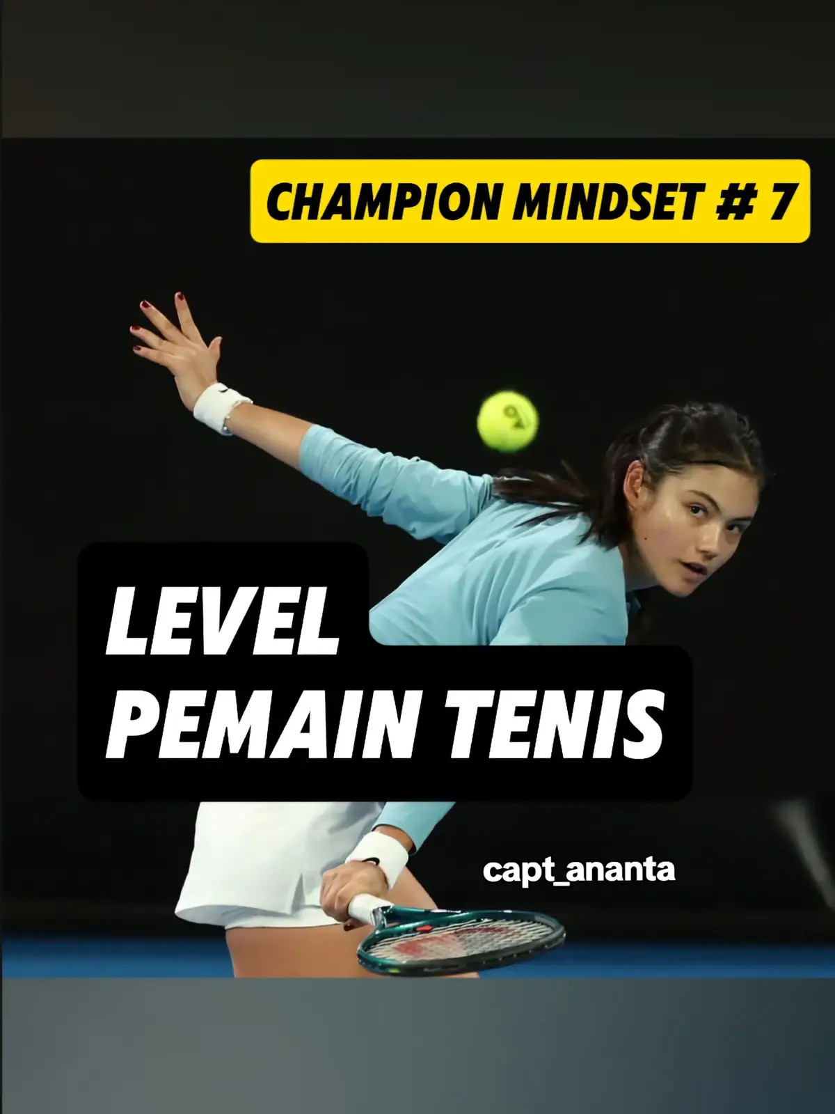 capt_ananta:  1. BEGINNER (1-3) ✅ Plays now and then ✅ Inconsistent shots ✅ Stiff footwork Focus on: 🔹 Forehand, backhand, volley & serve 🔹 Foot positioning & movement 🔹 NO net, NO out 2. INTERMEDIATE (3-5) ✅ Can rally ✅ Consistent, but cracks under pressure ✅ Decent footwork Focus on: 🔹 Spin variations 🔹 More power & control 🔹 Learning baseline & net game 3. ADVANCED (5-7) ✅ Solid consistency, mix-up shots, reads opponents ✅ Smart strategies ✅ Fast & efficient footwork Focus on: 🔹 Balancing attack & defense 🔹 Serve variations, baseline & net play 🔹 Mental game & endurance 4. TOURNAMENT COMPETITIVE (7-10) ✅ Plays almost daily ✅ High-level consistency & variety ✅ Strong under pressure Focus on: 🔹 Match simulations 🔹 Mental training & strategy adjustments 🔹 Boosting endurance 5. ELITE AMATEUR & PRO ELITE (10-15) ✅ Top-tier physical, technical & mental game ✅ Competes with the best ✅ Prepares with a pro team Focus on: 🔹 Peak performance & mindset 🔹 Travel, recovery, & sports psychology 🔹 Advanced biomechanics & injury prevention IG: @alicarusova IG: @anastasia_abbagnato #tennistraining #tennistips #tennisplayer #tennistiktok #tennislife #tennislegend #tennisworld #tenniscoach #tenniscoaching #fyp #fypp #4yu 