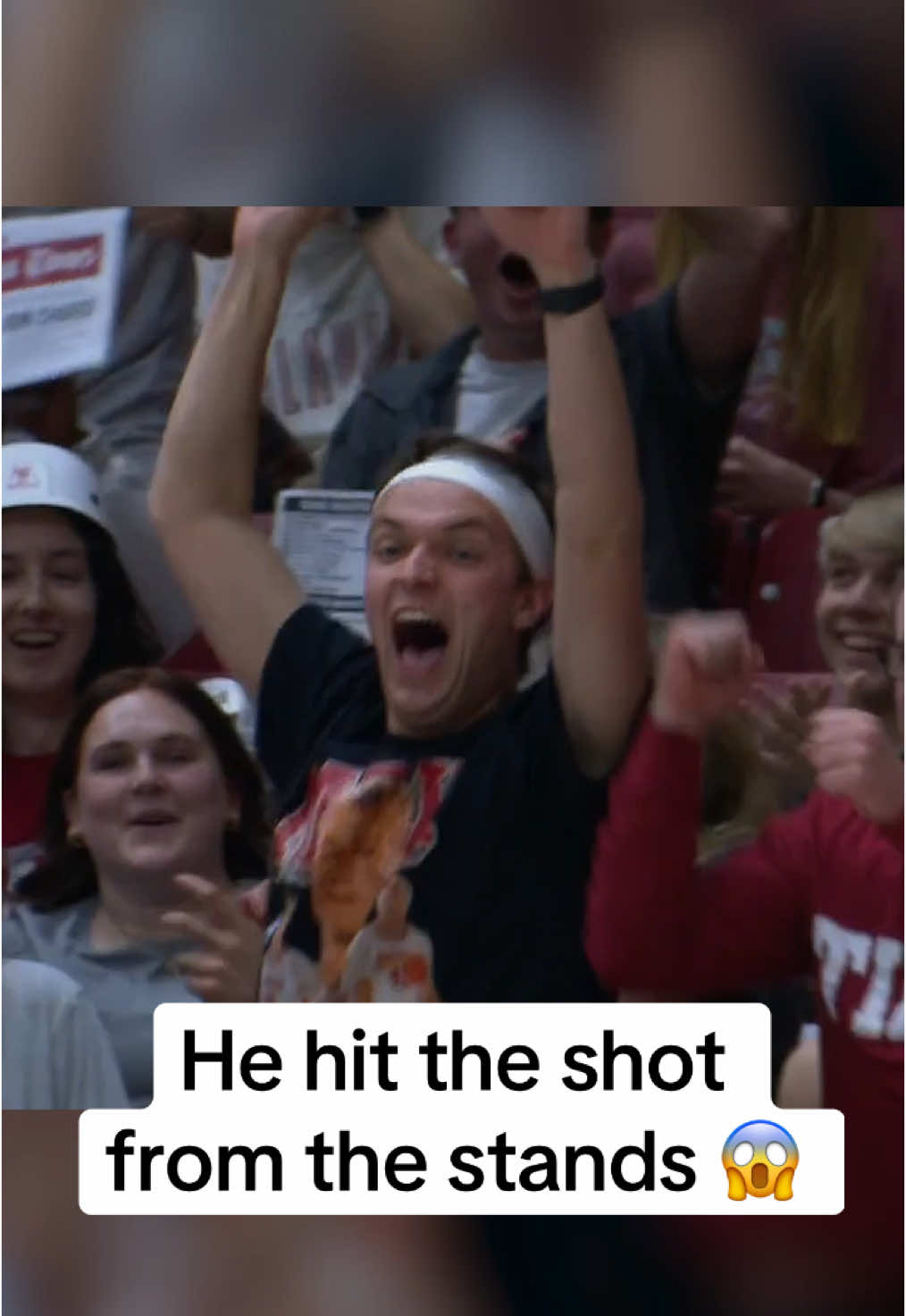 Put him in the game 😅 #alabama #trickshot #mbb #fan #basketball 