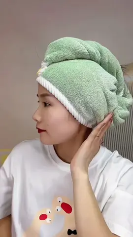 Khăn quấn tóc, ủ tóc nhanh khô CWELL 2 lớp, vải lông cừu san hô mềm mịn, dày dặn, lau đầu siêu thấm hút, thoáng khí 25x60cm #khanquantoc #khanquantocnhanhkho #khanutocnhanhkho #khabylame 