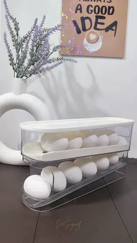 2 Tier Automatic Rolling Egg Dispenser. Egg Tray Space Saver #eggdispenser #eggtray #spacesaver #kitchen #kitchenorganization 