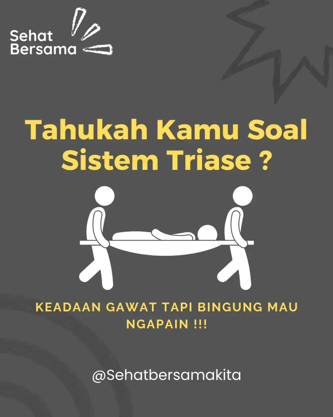 Mimin sempat bingung kenapa ketika ada korban banyak saat bencana harus dikelompokkan, sampainya sempat menerima materi mengenai triase (Triage) yang ternyata banyak fungsinya, semoga bermanfaat ya kawan 😁 #sehatbersamakita #senyumterusmas #triase #triage #triasebencana #manajemenbencana #gawatdarurat 