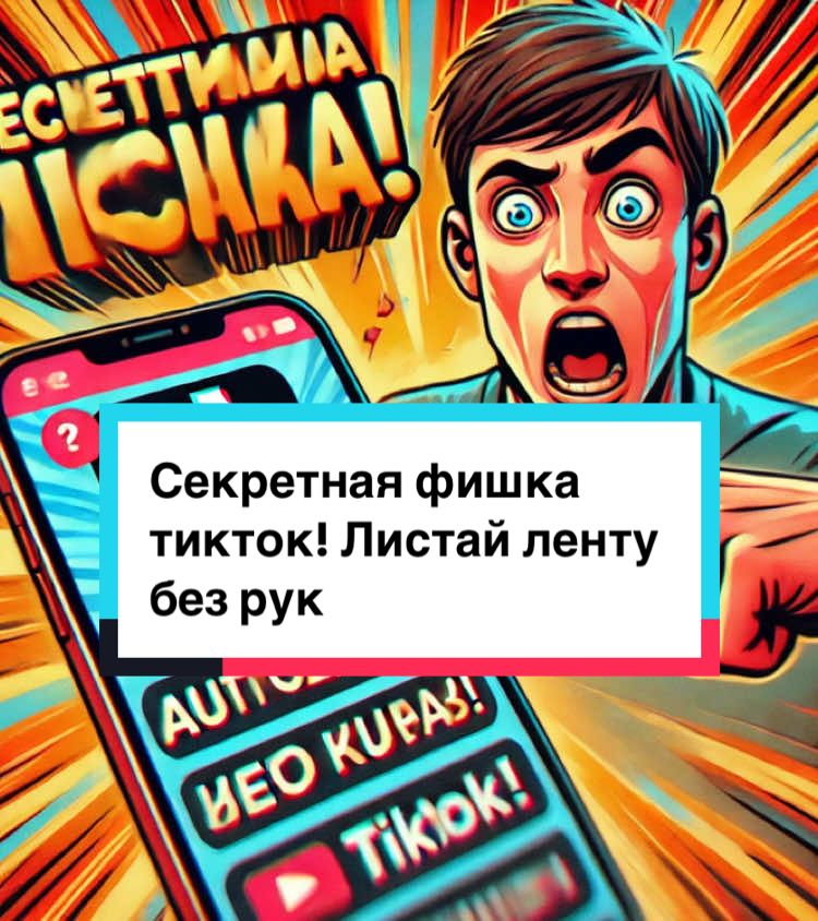 Секретная фишка тикток! Листай ленту без рук