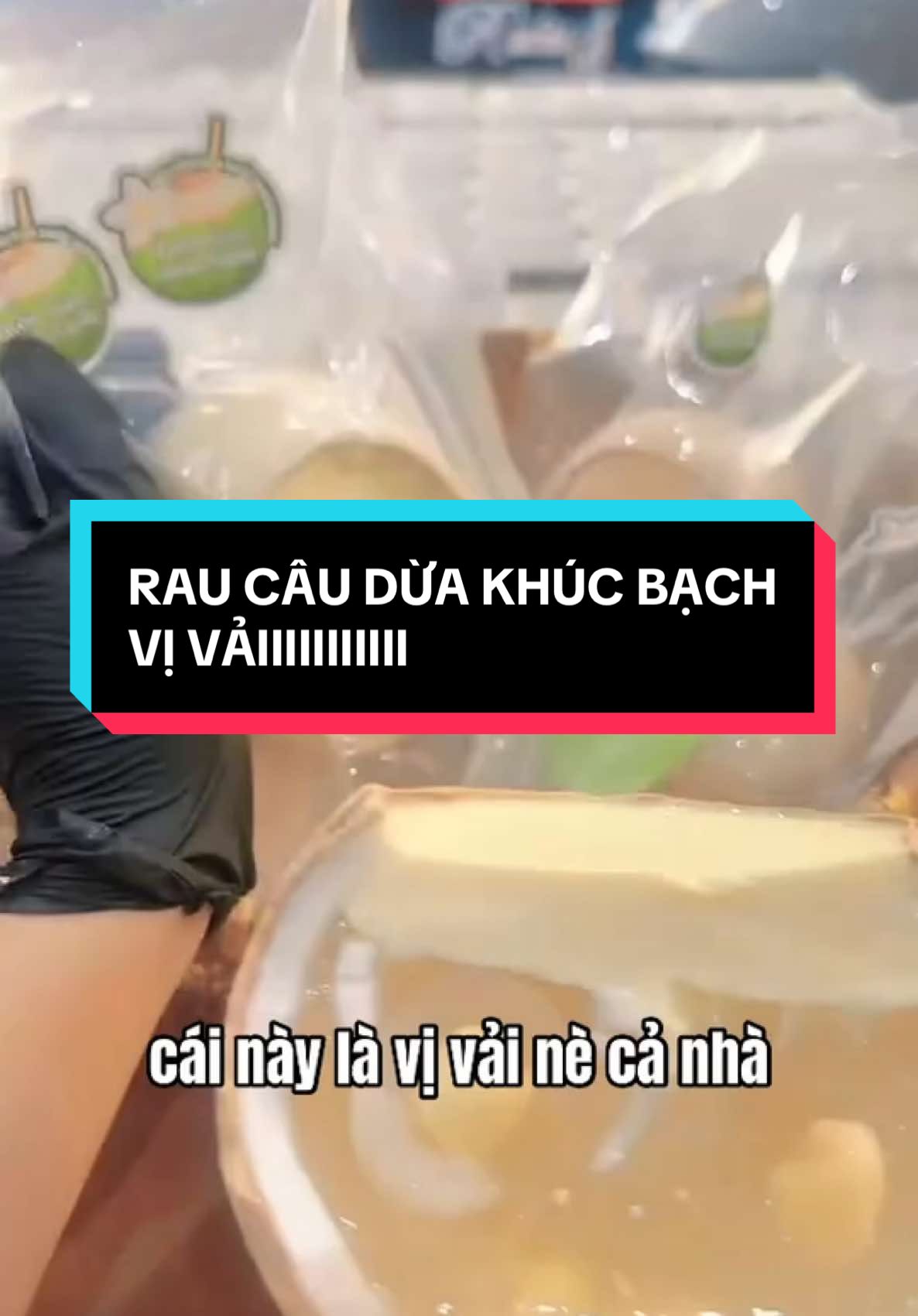 Rau câu dừa khúc bạch Rubiss vị vải ✨🫶 #Rubissdessertandfood #raucauduaRubiss #raucauduakhucbach #khucbach #raucautraidua