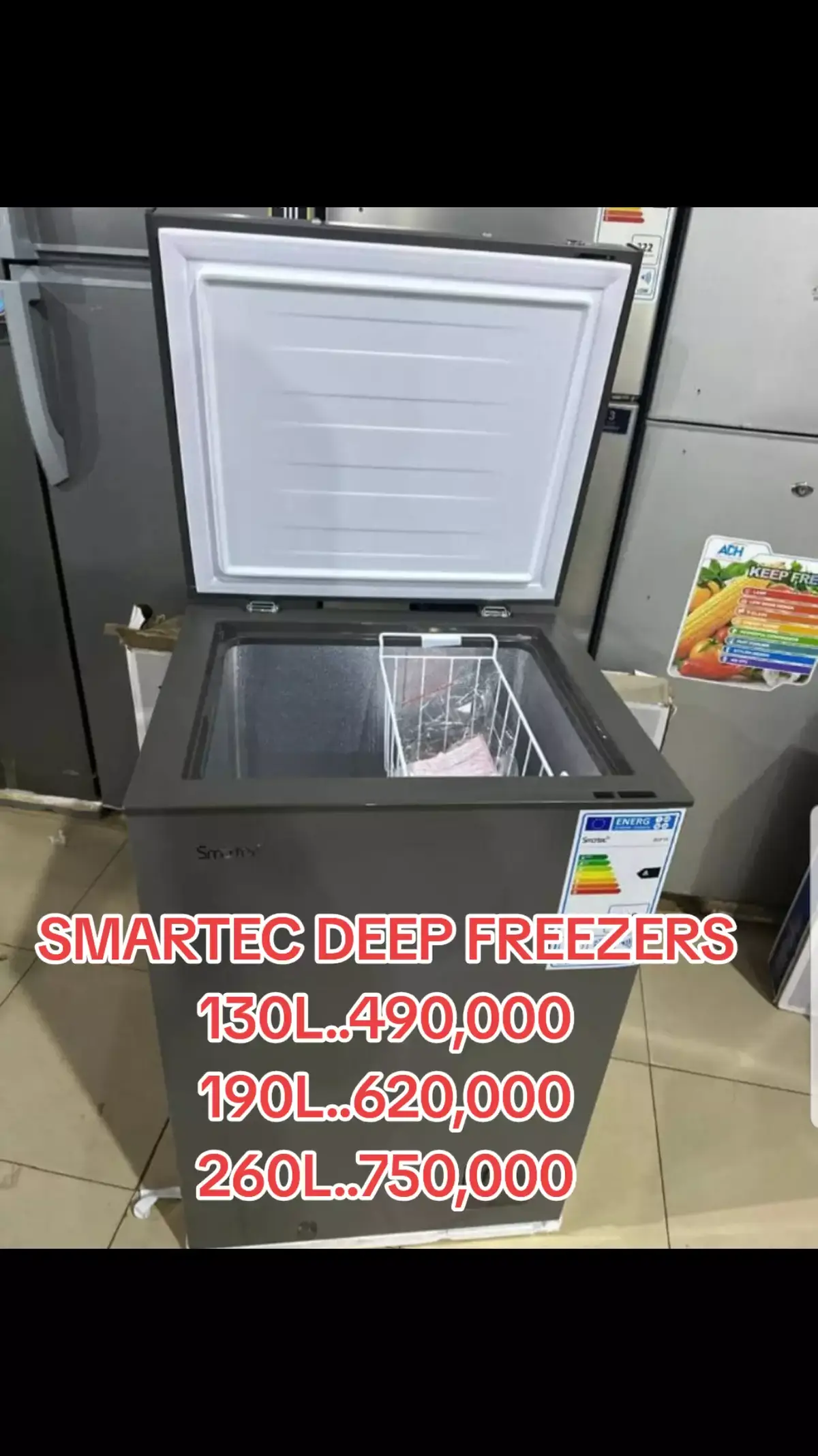 ECO PRICED  SOLAR ELECTRONICS LIMITED. We bring to you smartec  brand . At a promotional  cost  get your self deep freezers.We are located at kk building  Namirembe  road opposite  Namirembe pharmacy. 0757542518 for mor information. #ecopricedelectronicslimited 