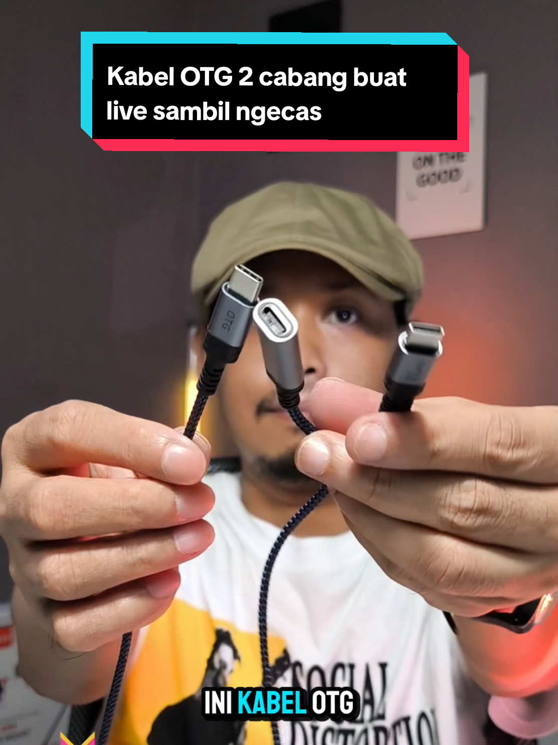 Kabel OTG type C 2 cabang buat live streaming sambil ngecas #kabelotg #kabelaudio #kabelsoundcard #wibgajian 