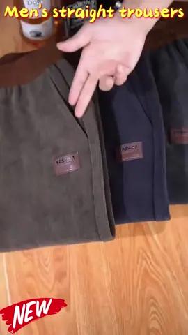 Flattering Fit for Every Body! 🌟 Straight-Fit Corduroy Pants with Drawstring Waist – Perfect for Office or Casual 👔👕 #MenFashion #BodyPositive #UKDeals