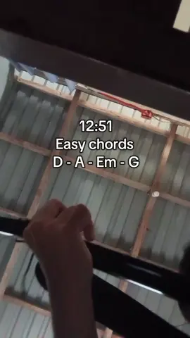 12:51 guitar chords #12:51#tutorial #guitarchords #guitar #guitartok #coversong #fyp 