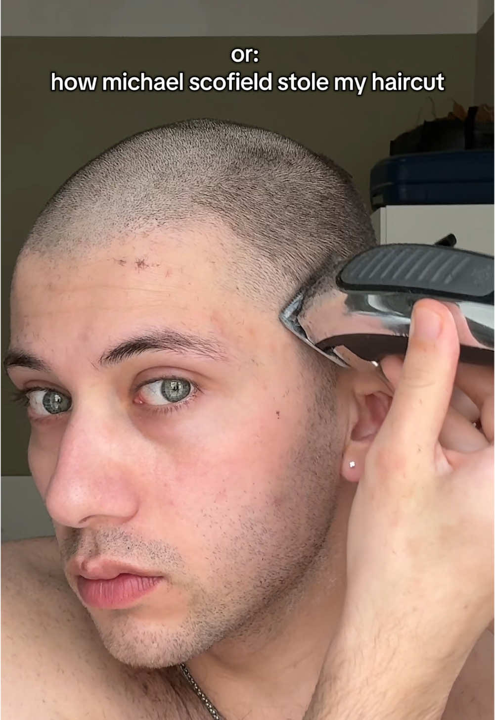 30 seconds Head shave tutorial #shaving #buzzcut #baldhead #tutorial 