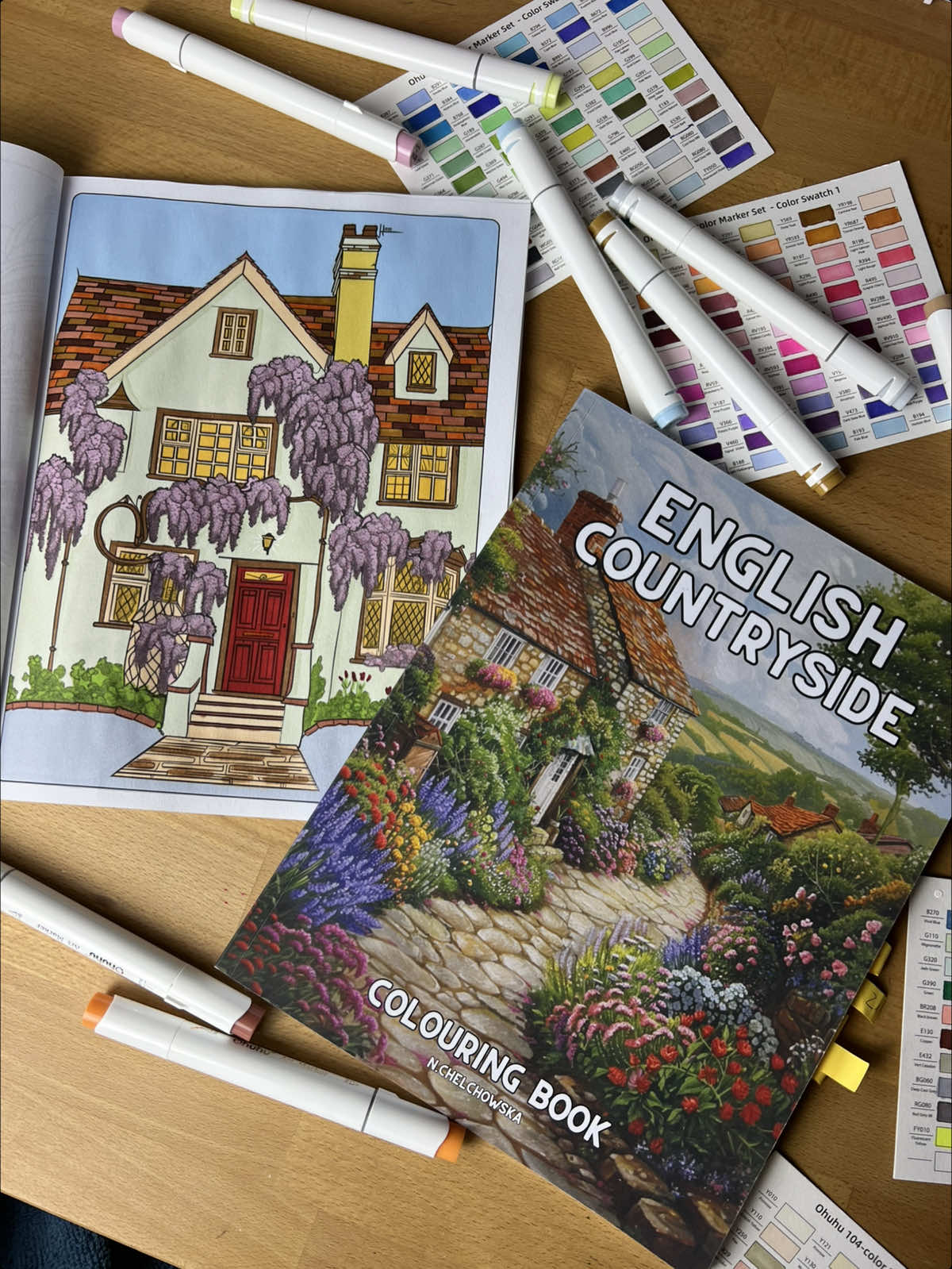 English Countryside colouring book ✨  #fyp #coloringbook #colouring #coloring #englishcountryside 
