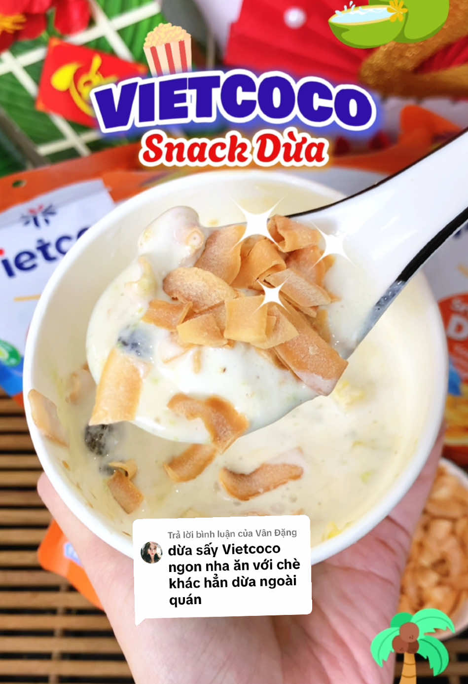 Trả lời @Vân Đặng Dừa sấy giòn Vietcoco không chiên dầu, giàu chất xơ ăn với kem ngon lắm nha mn 🌴🥥 #vietcoco #organic #huuco #vietcocotinhhoaduaviet #bonthichanngon #duasay #duasaygion #snack #anvat #ancungtiktok #saleluongve #MuaTaiTikTokShop #TikTokShop #xuhuongtiktok #viral #review 