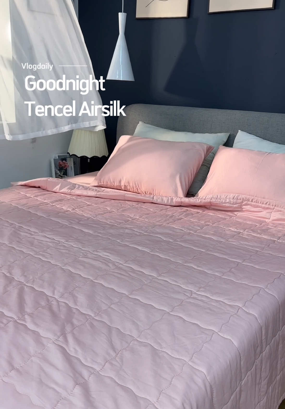 Mê không lối thoát với cái tone màu này, còn ce thấy sao nè 🤭🌸 cmt cho Goodnight biết nhé #goodnightbedding #changagoi #goodnightairsilk #tencelcaocap #luatencel #xuhuong #fyp 