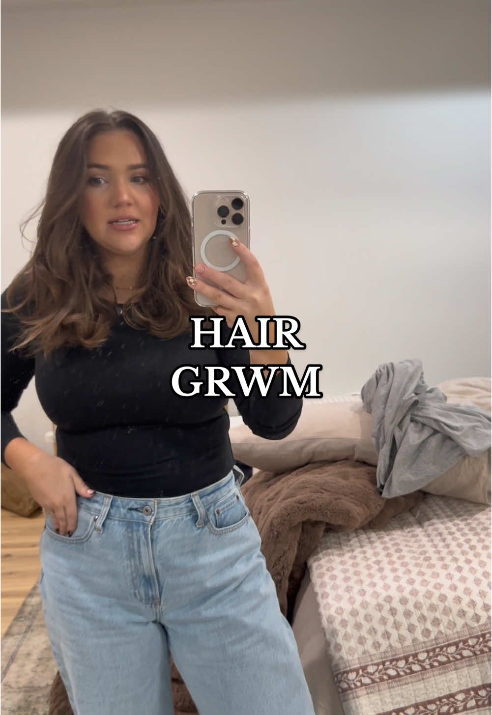 I loved my short hair, but I have a goal and when I hit that I want to chop it again. But I do love the length my hair is currently !!! Do y’all like my hair shorter or should I grow it out?? #hunteranddevin #couple #devincordle #hair #hairvlog #longhair #grwm #makeup @tarte cosmetics @DIBSBEAUTY @Divi Scalp & Hair Health @Physicians Formula @nuuds @makeupbymario 