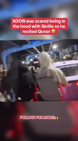 Bro was so relieved after reciting the Quran 🤩 #hood #collab #skrilla #muslim #n3on #quran #deenoverdunya #islam #fyp #reel 