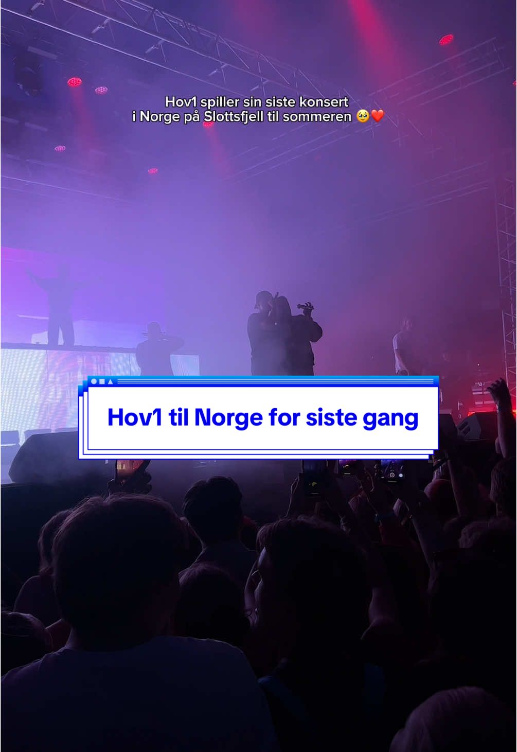 Fra Lilla B til Slottsfjell for fjerde og siste gang ❤️  @Hov1.se legger opp etter 10 år og spiller sin aller siste konsert i Norge på @Slottsfjell i sommer! Ses vi tårevåte der?🥹 Link i bio for billetter til Slottsfjellfestivalen🔗🎫 #ticketmasternorge #hov1 #slottsfjell #festival 