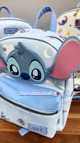 A must-have thing for school,this Stitch backpack is absolutely cute and practical for kids 🥰💙#stitch #packpack #miniso #chidren 