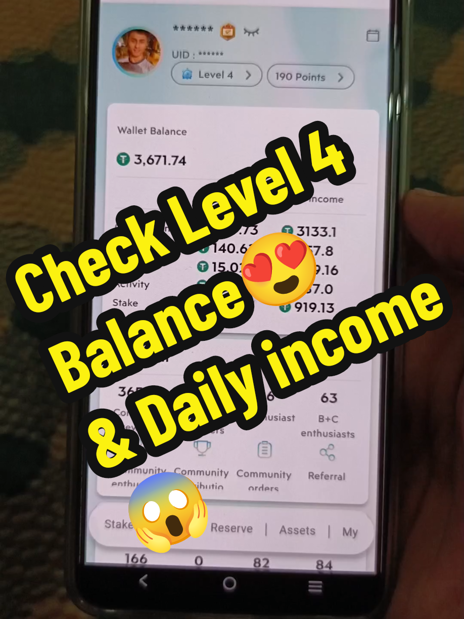 Treasure NFT Level 4 Account Balance & Daily income 😱 😍 #TREASURENFT #NFT #TEAMTG #treasurenftpakistan #RESERVATION #STAKE #BOUND #MINT #AUCTION #WITHDRAW 