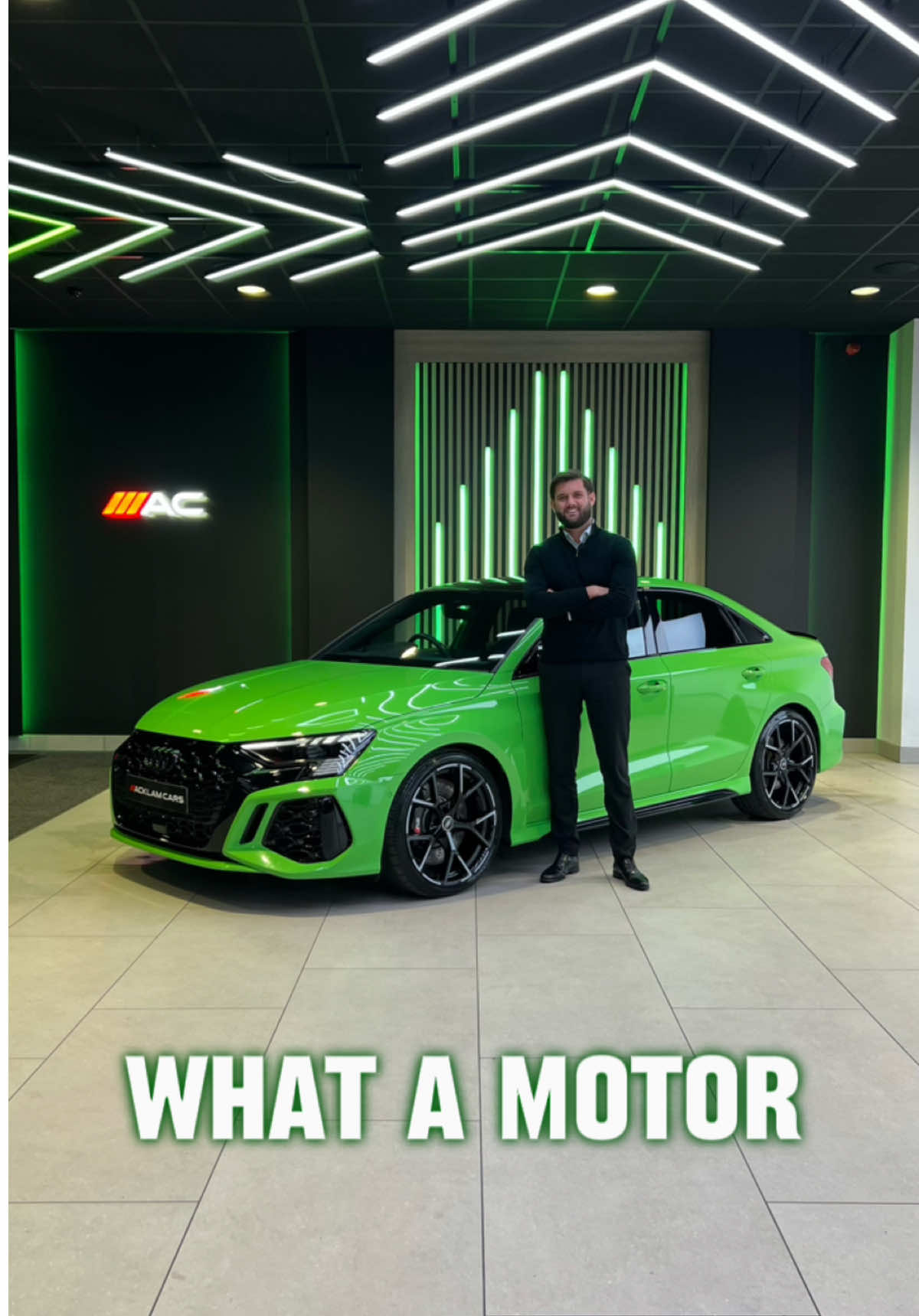 2023 23 Audi RS3 2.5TFSI Vorsprung Quattro Saloon 🟢 Kyalami Green – the RS specific colour meets the fully loaded Vorsprung Edition for the ultimate performance statement 🚀 Live Priced at £53,290 - Buy & Reserve Online - Contact Paddy on 07827916137 or Business WhatsApp us on 07724101010 📲 Only 13,318 miles with Full Audi Service History  #audirs #rs3 #kyalamigreen #vorsprung #acklamcars